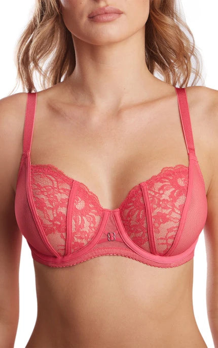 Coral Bloom Balconette Bra image 0