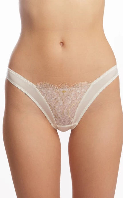 Floral Lace Mid-waist Tanga Panty image 0