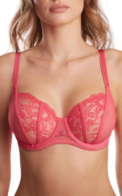 Coral Bloom Balconette Bra image 0